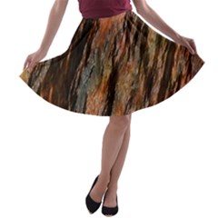 Texture Stone Rock Earth A-line Skater Skirt by Amaryn4rt