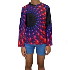 Fractal Mathematics Abstract Kids  Long Sleeve Swimwear by Amaryn4rt