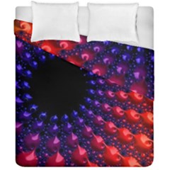 Fractal Mathematics Abstract Duvet Cover Double Side (california King Size)