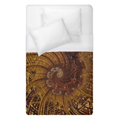 Copper Caramel Swirls Abstract Art Duvet Cover (single Size)