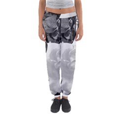 White Rose Women s Jogger Sweatpants by CreatedByMeVictoriaB