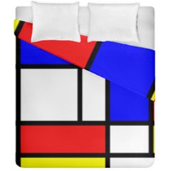 Mondrian Red Blue Yellow Duvet Cover Double Side (california King Size)