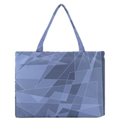 Lines Shapes Pattern Web Creative Medium Zipper Tote Bag by Amaryn4rt