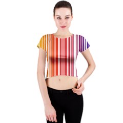 Code Data Digital Register Crew Neck Crop Top by Amaryn4rt