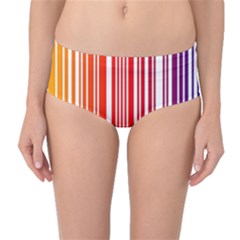 Code Data Digital Register Mid-waist Bikini Bottoms