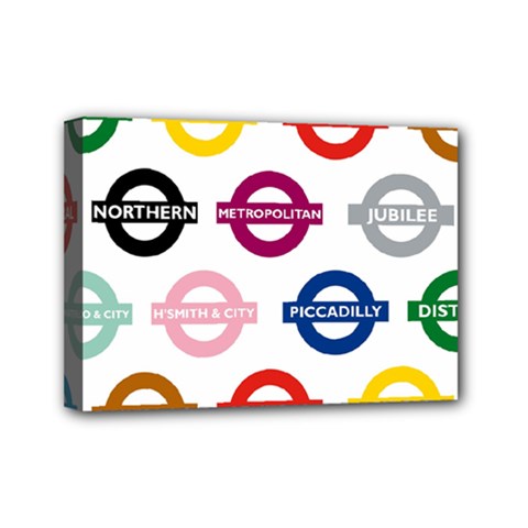 Underground Signs Tube Signs Mini Canvas 7  X 5  by Amaryn4rt