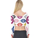 Underground Signs Tube Signs Long Sleeve Crop Top View2