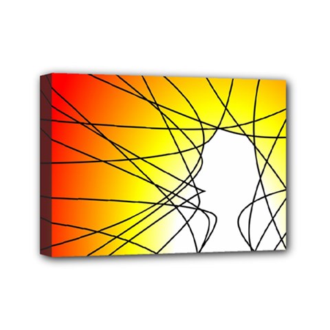 Spirituality Man Origin Lines Mini Canvas 7  X 5  by Amaryn4rt