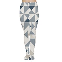 Geometric Triangle Modern Mosaic Women s Tights