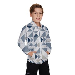 Geometric Triangle Modern Mosaic Wind Breaker (kids) by Amaryn4rt