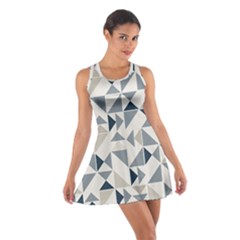 Geometric Triangle Modern Mosaic Cotton Racerback Dress by Amaryn4rt