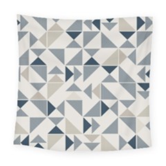 Geometric Triangle Modern Mosaic Square Tapestry (large)