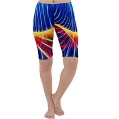 Color Colorful Wave Abstract Cropped Leggings  by Amaryn4rt