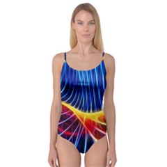 Color Colorful Wave Abstract Camisole Leotard 