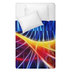 Color Colorful Wave Abstract Duvet Cover Double Side (single Size)