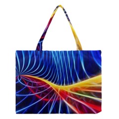 Color Colorful Wave Abstract Medium Tote Bag