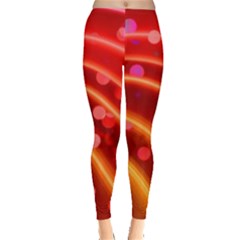 Bokeh Lines Wave Points Swing Leggings  by Amaryn4rt