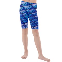 Lines Geometry Architecture Texture Kids  Mid Length Swim Shorts