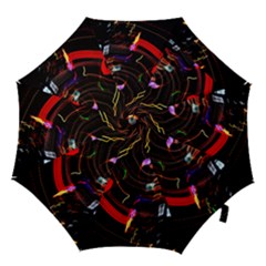 Night View Night Chaos Line City Hook Handle Umbrellas (large) by Amaryn4rt