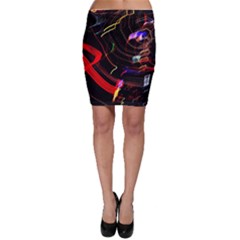 Night View Night Chaos Line City Bodycon Skirt