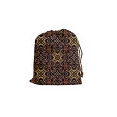 Tribal Geometric Print Drawstring Pouches (small)  by dflcprints