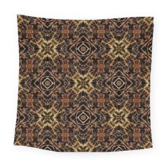 Tribal Geometric Print Square Tapestry (large) by dflcprints