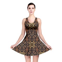 Tribal Geometric Print Reversible Skater Dress by dflcprintsclothing