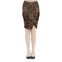 Tribal Geometric Print Midi Wrap Pencil Skirt by dflcprintsclothing