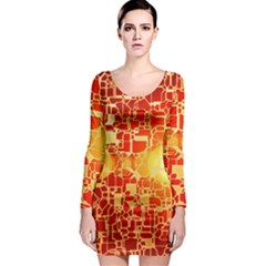 Board Conductors Circuit Long Sleeve Bodycon Dress by Amaryn4rt