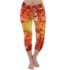 Board Conductors Circuit Capri Winter Leggings  by Amaryn4rt