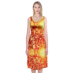 Board Conductors Circuit Midi Sleeveless Dress by Amaryn4rt