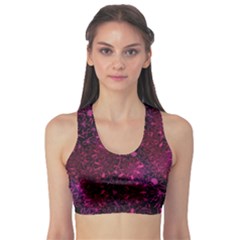 Retro Flower Pattern Design Batik Sports Bra by Amaryn4rt