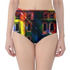 Architecture City Homes Window High-waist Bikini Bottoms by Amaryn4rt