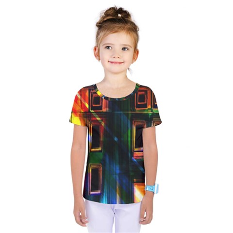 Architecture City Homes Window Kids  One Piece Tee by Amaryn4rt