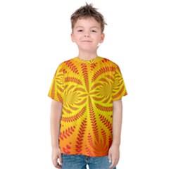 Background Brush Particles Wave Kids  Cotton Tee