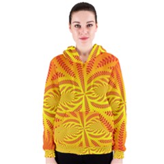 Background Brush Particles Wave Women s Zipper Hoodie by Amaryn4rt