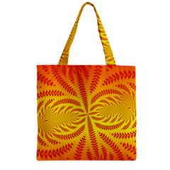 Background Brush Particles Wave Zipper Grocery Tote Bag by Amaryn4rt