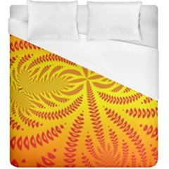 Background Brush Particles Wave Duvet Cover (king Size)