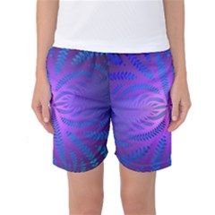 Background Brush Particles Wave Women s Basketball Shorts by Amaryn4rt