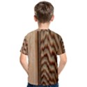 Wood Grain Texture Brown Kids  Cotton Tee View2