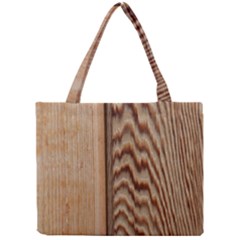 Wood Grain Texture Brown Mini Tote Bag by Amaryn4rt