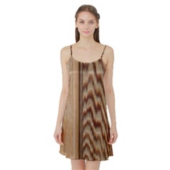 Wood Grain Texture Brown Satin Night Slip by Amaryn4rt