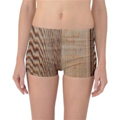 Wood Grain Texture Brown Reversible Bikini Bottoms by Amaryn4rt