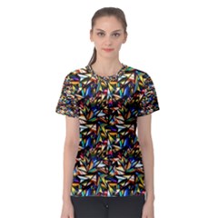 Abstract Pattern Design Artwork Women s Sport Mesh Tee