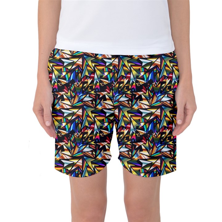 Abstract Pattern Design Artwork Women s Basketball Shorts