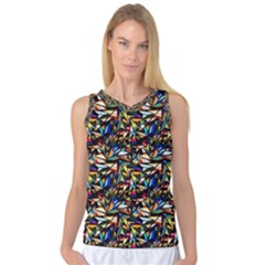 Abstract Pattern Design Artwork Women s Basketball Tank Top