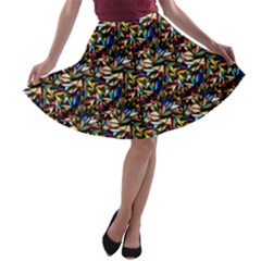 Abstract Pattern Design Artwork A-line Skater Skirt