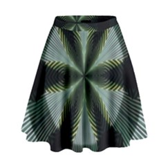 Lines Abstract Background High Waist Skirt