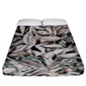 Ice Leaves Frozen Nature Fitted Sheet (King Size) View1