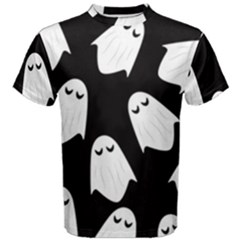 Ghost Halloween Pattern Men s Cotton Tee by Amaryn4rt